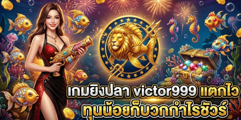 เกมยิงปลา victor999 แตกไว ทุนน้อยก็บวกกำไรชัวร์