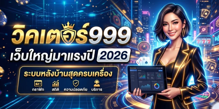 วิคเตอร์999 เว็บใหญ่มาแรงปี 2026 ระบบหลังบ้านสุดครบเครื่อง
